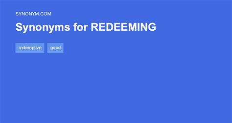 redeeming synonym